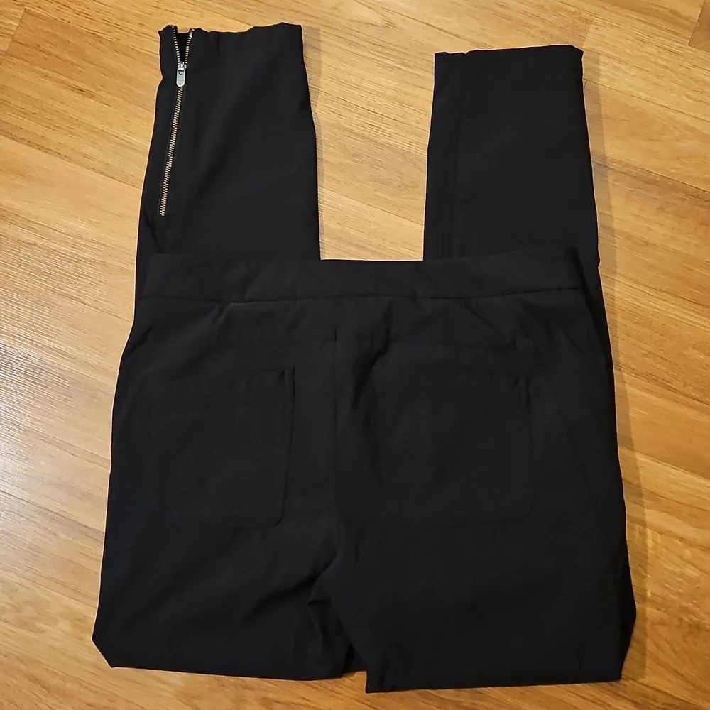 Athleta Black Pants with Zipper Details Size 12 - Picture 5 of 8